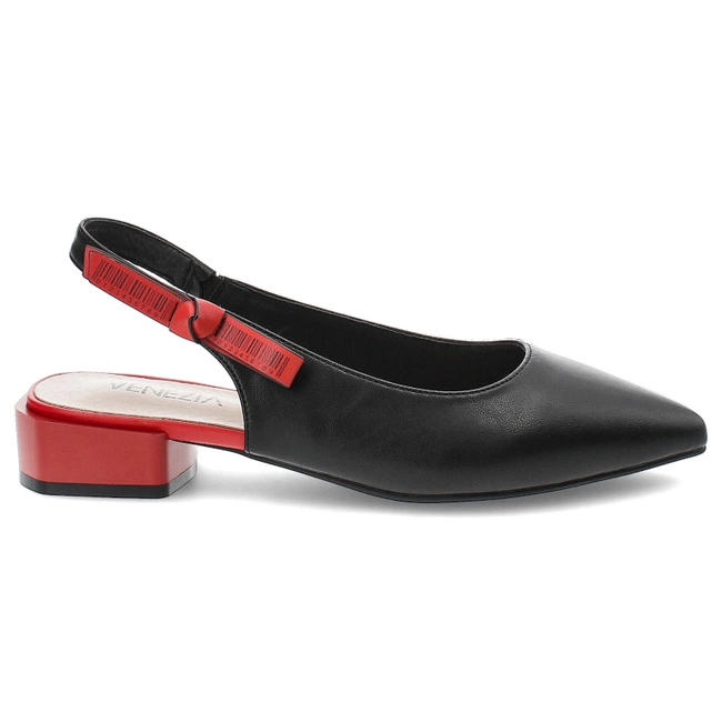Sandały VENEZIA - 599-2-1 Black/Red
