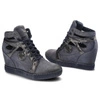 Sneakersy CARINII - B3909/F_690-000-000-B88 Granatowy