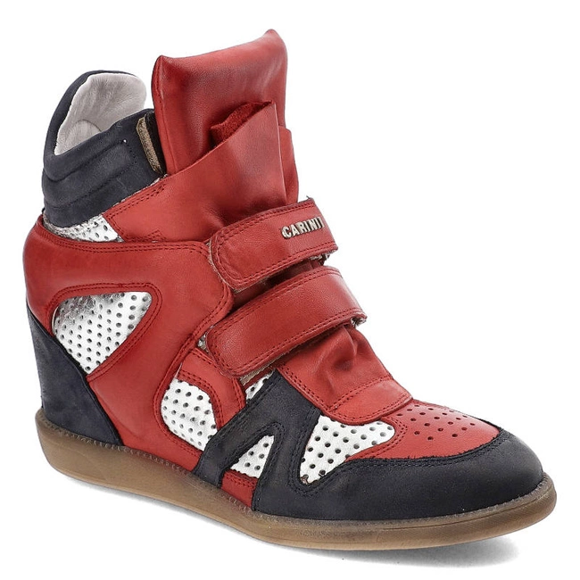 Sneakersy CARINII - B3400M_-D58-H31-H32-B18 S1618/2/Ferro1242/Venus14/Srebrny